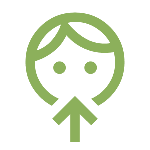 “Face icon with upward arrow – facial skincare focus